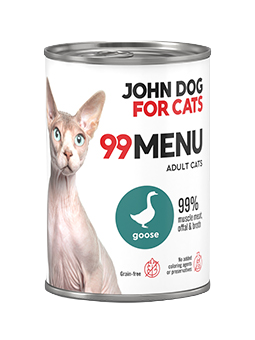 JohnDog ForCat 99 Menu Adult Gęś 400g