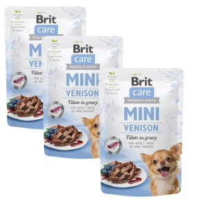 Brit Care Mini Pouch Venison 3x85g