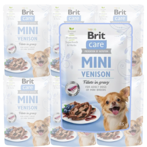 Brit Care Mini Pouch Venison 6x85g