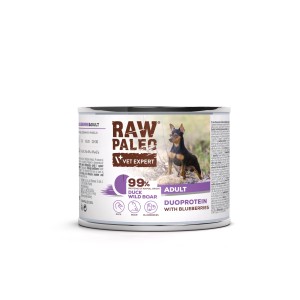 VetExpert Raw Paleo Dog Duo Adult Duck Boar 200g
