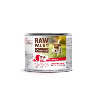 VetExpert Raw Paleo Dog Duo Puppy Beef Rabbit 200g