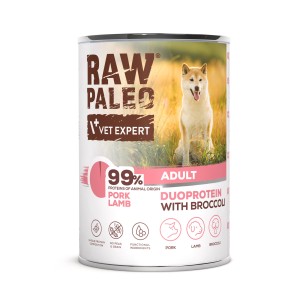 VetExpert Raw Paleo Dog Duo Adult Pork Lamb 400g
