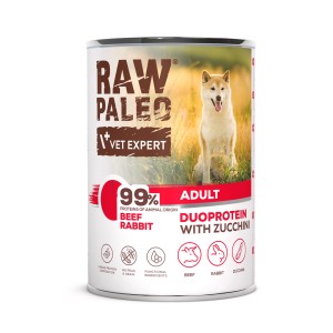 VetExpert Raw Paleo Dog Duo Adult Beef Rabbit 400g