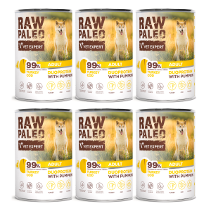 VetExpert Raw Paleo Dog Duo Adult Turkey Cod 6x400g