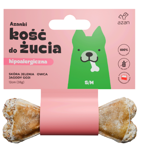 Azanki Kość Jeleń Owca 12cm