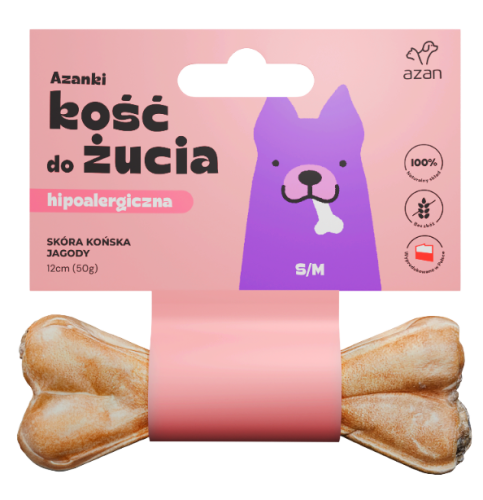 Azanki Kość Konina Jagody 12cm