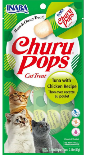 Inaba Cat Churu Pops Tuna Chicken 4x15g