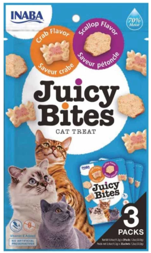 Inaba Cat Juicy Bites Scallop and Crab 3x11,3g