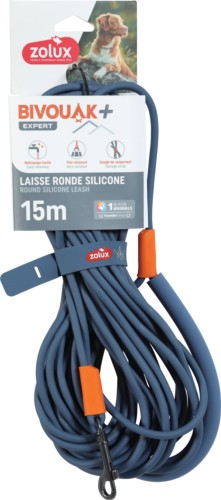 ZOLUX Smycz BIVOUAK Okrągła Silikon Niebieska 15m