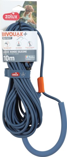 ZOLUX Smycz BIVOUAK Okrągła Silikon Niebieska 10m