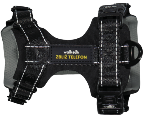 WALKEDOG Szelki Czarne S Chip