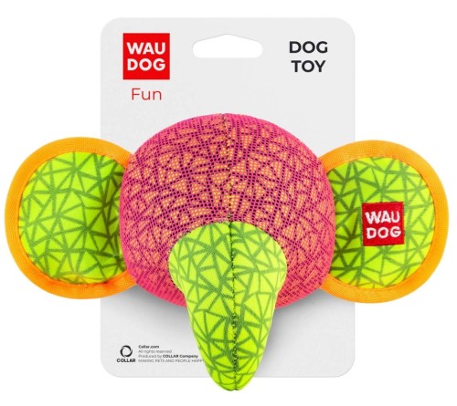 WAUDOG Zabawka dla psa Słoń 14cm różowy