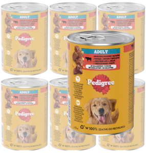 PEDIGREE Mokra Adult Wołowina 6x400g