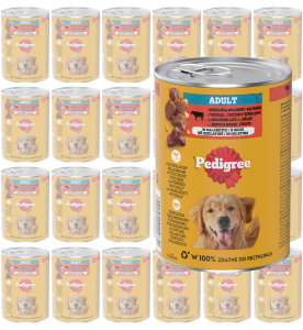 PEDIGREE Mokra Adult Wołowina 24x400g