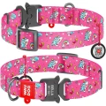 WAUDOG Obroża Nylon z QR Jednorożce M 28-40cm
