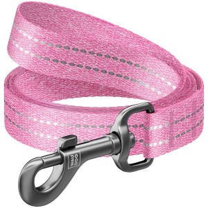 WAUDOG Smycz Re-Cotton odblaskowa M 20mm 200cm różowa