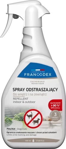 FRANCODEX Spray odstraszający psy koty kuny 500ml