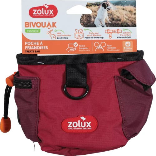 ZOLUX BIVOUAK Saszetka na przysmaki Czerwona