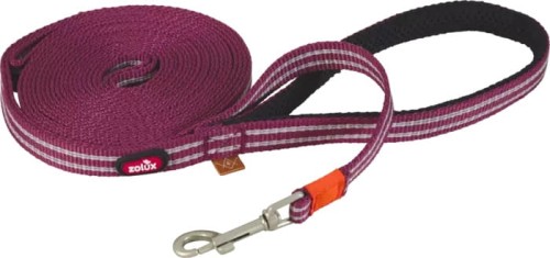ZOLUX BIVOUAK Smycz Płaska 15mm/10m Czerwona