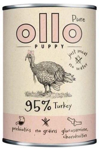 Ollo Pure Puppy Indyk 850g