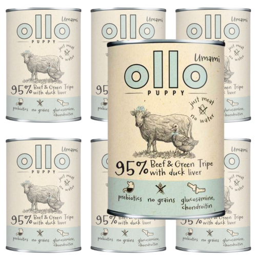 Ollo Umami Puppy Wołowina i Żwacze 6x850g