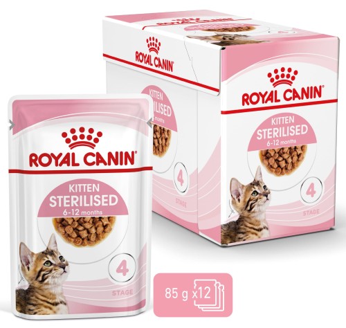 Royal Canin FHN Kitten Sterilised w sosie 12x85g