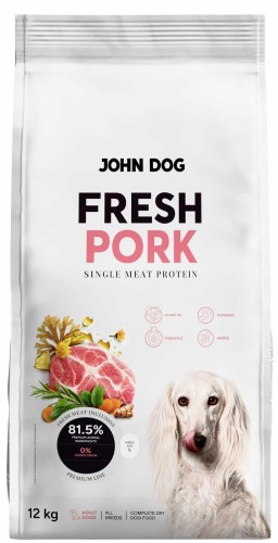 JohnDog Fresh Adult Wieprzowina 12kg