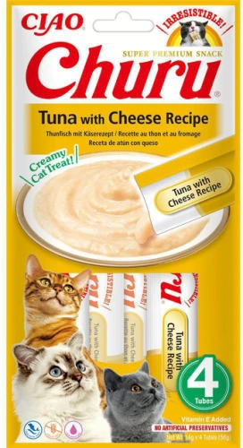 Inaba Cat Churu Creme Tuna with Cheese 4x14g
