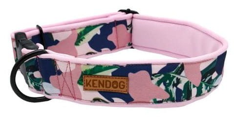 KENDOG Różowe Moro Obroża M 3cm 41-66cm