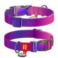 WAUDOG Obroża Nylon z QR Fioletowa Gradient S 15mm 25-35cm