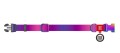 WAUDOG Obroża Nylon z QR Fioletowa Gradient S 15mm 25-35cm
