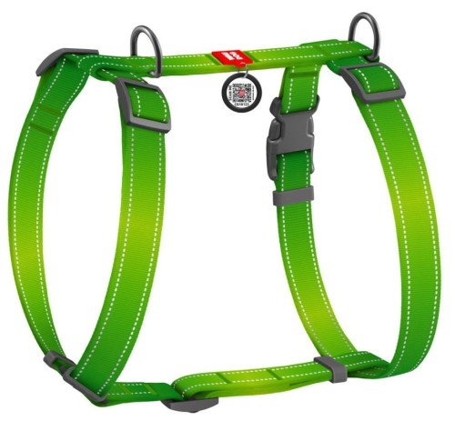 WAUDOG Szelki Nylon Mono z QR Jasnozielone M 20mm 50-80cm