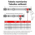 WAUDOG Obroża Nylon z QR Zębate Potwory S 15mm 25-35cm