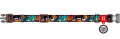 WAUDOG Obroża Nylon z QR Zębate Potwory XXL 35mm 46-70cm