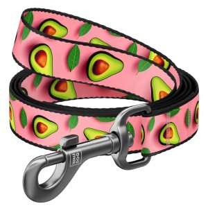 WAUDOG Smycz Nylon Awokado Róż L-XXL 25mm 200cm