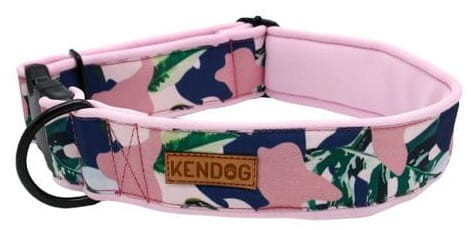 KENDOG Różowe Moro Obroża M 4cm