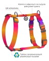 WAUDOG Szelki Guard z QR M 20mm 47-65cm Pomarańczowe Gradient 2 klamry