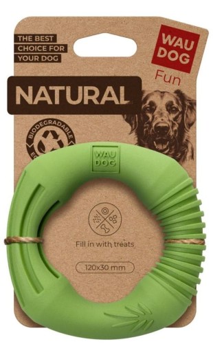 WAUDOG Zabawka Fun Natural Biodegradowalna Pierścień 12cm Zielona