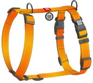 WAUDOG Szelki Mono z QR Pomarańczowe M 20mm 45-60cm