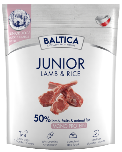 Baltica Monoprotein Junior Puppy Lamb Rice L/XL 1kg