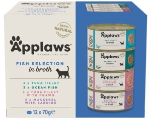 Applaws Cat Tin Adult Multipack Fish 12x70g