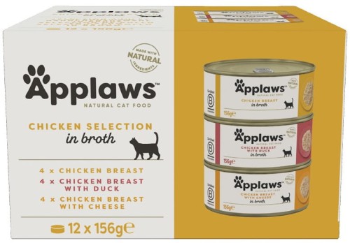 Applaws Cat Tin Adult Multipack Chicken 12x156g