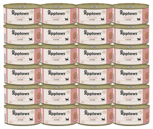 Applaws Cat Tin Adult Tuna Salmon in Broth 156g