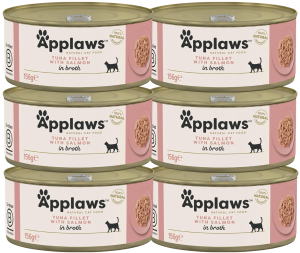 Applaws Cat Tin Adult Tuna Salmon in Broth 6x156g