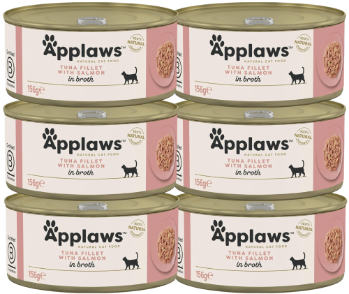 Applaws Cat Tin Adult Tuna Salmon in Broth 156g