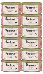 Applaws Cat Tin Adult Tuna Salmon in Broth 12x156g