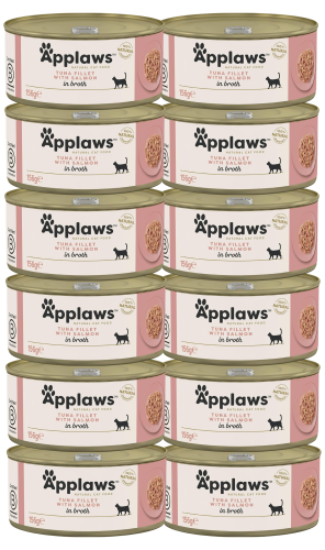 Applaws Cat Tin Adult Tuna Salmon in Broth 156g