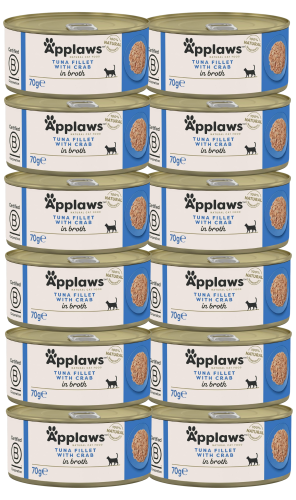 Applaws Cat Tin Adult Tuna with Crab 12x70g