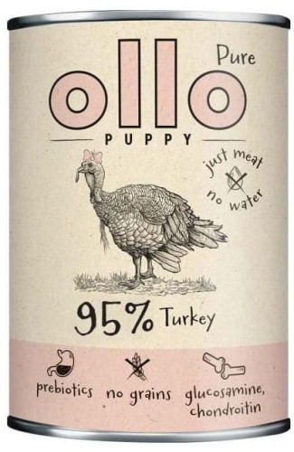 Ollo Pure Puppy Indyk 400g