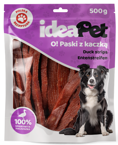 IdeaPet Paski z Kaczką 500g